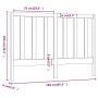 Bettkopfteil aus massivem Kiefernholz in Honigbraun, 166 x 4 x 100 cm von vidaXL, Kopf- und Fußteile - Ref: Foro24-817703, Pr...