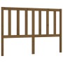 Honey brown solid pine wood bed headboard 146x4x100 cm by vidaXL, Headboards and footboards - Ref: Foro24-817743, Price: 41,8...
