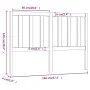 Bettkopfteil aus massivem Kiefernholz in Honigbraun, 146 x 4 x 100 cm von vidaXL, Kopf- und Fußteile - Ref: Foro24-817743, Pr...