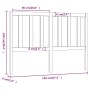 Honey brown solid pine wood bed headboard 146x4x100 cm by vidaXL, Headboards and footboards - Ref: Foro24-817743, Price: 41,8...