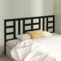 Solid black pine wood bed headboard 186x4x100 cm by vidaXL, Headboards and footboards - Ref: Foro24-817859, Price: 51,29 €, D...