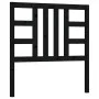 Solid black pine wood bed headboard 81x4x100 cm by vidaXL, Headboards and footboards - Ref: Foro24-817819, Price: 24,73 €, Di...