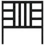 Solid black pine wood bed headboard 81x4x100 cm by vidaXL, Headboards and footboards - Ref: Foro24-817819, Price: 24,73 €, Di...