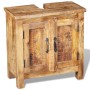 Badezimmermöbel mit Spiegel aus massivem Mangoholz von vidaXL, Badezimmermöbel - Ref: Foro24-243462, Preis: 297,32 €, Rabatt: %