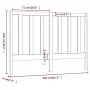 Bettkopfteil aus massivem Kiefernholz in Honigbraun, 156 x 4 x 100 cm von vidaXL, Kopf- und Fußteile - Ref: Foro24-817698, Pr...