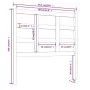 Bettkopfteil aus massivem Kiefernholz, 95,5 x 4 x 100 cm von vidaXL, Kopf- und Fußteile - Ref: Foro24-817870, Preis: 25,13 €,...