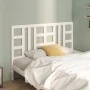 Bettkopfteil aus massivem weißem Kiefernholz, 126 x 4 x 100 cm von vidaXL, Kopf- und Fußteile - Ref: Foro24-817831, Preis: 36...