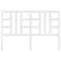 Cabecero de cama madera maciza de pino blanco 126x4x100 cm de vidaXL, Cabeceros y pies de cama - Ref: Foro24-817831, Precio: ...