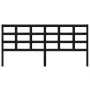 Solid black pine wood bed headboard 205.5x4x100 cm by vidaXL, Headboards and footboards - Ref: Foro24-817914, Price: 35,54 €,...