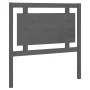 Cabecero de cama madera maciza de pino gris 95,5x4x100 cm de vidaXL, Cabeceros y pies de cama - Ref: Foro24-817922, Precio: 4...