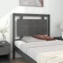 Cabecero de cama madera maciza de pino gris 95,5x4x100 cm de vidaXL, Cabeceros y pies de cama - Ref: Foro24-817922, Precio: 4...