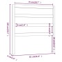 Bettkopfteil aus massivem weißem Kiefernholz, 81 x 4 x 100 cm von vidaXL, Kopf- und Fußteile - Ref: Foro24-817616, Preis: 31,...