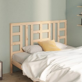 Solid pine wood bed headboard 141x4x100 cm by vidaXL, Headboards and footboards - Ref: Foro24-817835, Price: 46,21 €, Discoun...