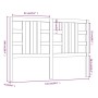 Bettkopfteil aus massivem Kiefernholz, 141 x 4 x 100 cm von vidaXL, Kopf- und Fußteile - Ref: Foro24-817835, Preis: 46,21 €, ...