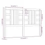 Bettkopfteil aus massivem Kiefernholz, 141 x 4 x 100 cm von vidaXL, Kopf- und Fußteile - Ref: Foro24-817835, Preis: 45,60 €, ...