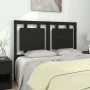 Cabecero de cama madera maciza de pino negro 125,5x4x100 cm de vidaXL, Cabeceros y pies de cama - Ref: Foro24-817934, Precio:...