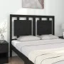 Cabecero de cama madera maciza de pino negro 125,5x4x100 cm de vidaXL, Cabeceros y pies de cama - Ref: Foro24-817934, Precio:...