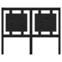 Solid black pine wood bed headboard 125.5x4x100 cm by vidaXL, Headboards and footboards - Ref: Foro24-817934, Price: 34,17 €,...