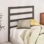Bettkopfteil aus massivem grauem Kiefernholz, 96 x 4 x 100 cm von vidaXL, Kopf- und Fußteile - Ref: Foro24-817622, Preis: 28,...