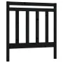 Cabecero de cama madera maciza de pino negro 81x4x100 cm de vidaXL, Cabeceros y pies de cama - Ref: Foro24-817769, Precio: 24...