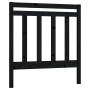 Solid black pine wood bed headboard 106x4x100 cm by vidaXL, Headboards and footboards - Ref: Foro24-817779, Price: 24,60 €, D...