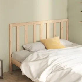 Cabecero de cama madera maciza de pino 146x4x100 cm de vidaXL, Cabeceros y pies de cama - Ref: Foro24-817690, Precio: 41,22 €...
