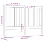 Bettkopfteil aus massivem Kiefernholz, 146 x 4 x 100 cm von vidaXL, Kopf- und Fußteile - Ref: Foro24-817690, Preis: 41,75 €, ...