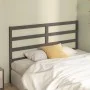 Bettkopfteil aus massivem grauem Kiefernholz, 146 x 4 x 100 cm von vidaXL, Kopf- und Fußteile - Ref: Foro24-817642, Preis: 24...