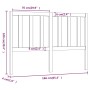 Bettkopfteil aus massivem Kiefernholz, 166 x 4 x 100 cm von vidaXL, Kopf- und Fußteile - Ref: Foro24-817750, Preis: 40,29 €, ...