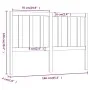 Bettkopfteil aus massivem Kiefernholz, 166 x 4 x 100 cm von vidaXL, Kopf- und Fußteile - Ref: Foro24-817750, Preis: 39,76 €, ...