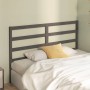 Bettkopfteil aus massivem grauem Kiefernholz, 166 x 4 x 100 cm von vidaXL, Kopf- und Fußteile - Ref: Foro24-817652, Preis: 37...