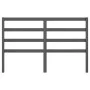 Solid gray pine wood bed headboard 166x4x100 cm by vidaXL, Headboards and footboards - Ref: Foro24-817652, Price: 37,12 €, Di...