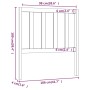 Bettkopfteil aus massivem Kiefernholz, 106 x 4 x 100 cm von vidaXL, Kopf- und Fußteile - Ref: Foro24-817725, Preis: 32,20 €, ...