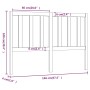 Bettkopfteil aus massivem Kiefernholz, 146 x 4 x 100 cm von vidaXL, Kopf- und Fußteile - Ref: Foro24-817740, Preis: 38,32 €, ...