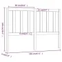 Bettkopfteil aus massivem Kiefernholz, 146 x 4 x 100 cm von vidaXL, Kopf- und Fußteile - Ref: Foro24-817740, Preis: 37,82 €, ...