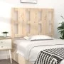 Solid pine wood bed headboard 105.5x4x100 cm by vidaXL, Headboards and footboards - Ref: Foro24-817975, Price: 39,65 €, Disco...