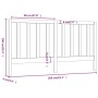 Bettkopfteil aus massivem Kiefernholz, 206 x 4 x 100 cm von vidaXL, Kopf- und Fußteile - Ref: Foro24-817710, Preis: 40,81 €, ...