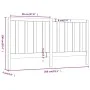 Bettkopfteil aus massivem Kiefernholz, 206 x 4 x 100 cm von vidaXL, Kopf- und Fußteile - Ref: Foro24-817710, Preis: 40,39 €, ...