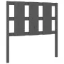Solid gray pine wood bed headboard 105.5x4x100 cm by vidaXL, Headboards and footboards - Ref: Foro24-817977, Price: 41,61 €, ...