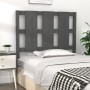 Bettkopfteil aus massivem grauem Kiefernholz, 105,5 x 4 x 100 cm von vidaXL, Kopf- und Fußteile - Ref: Foro24-817977, Preis: ...