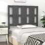 Bettkopfteil aus massivem grauem Kiefernholz, 105,5 x 4 x 100 cm von vidaXL, Kopf- und Fußteile - Ref: Foro24-817977, Preis: ...