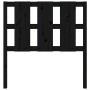 Cabecero de cama madera maciza de pino negro 105,5x4x100 cm de vidaXL, Cabeceros y pies de cama - Ref: Foro24-817979, Precio:...
