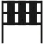 Solid black pine wood bed headboard 105.5x4x100 cm by vidaXL, Headboards and footboards - Ref: Foro24-817979, Price: 41,64 €,...