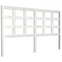 Solid white pine wood bed headboard 156x4x100 cm by vidaXL, Headboards and footboards - Ref: Foro24-817896, Price: 57,67 €, D...