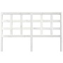 Solid white pine wood bed headboard 156x4x100 cm by vidaXL, Headboards and footboards - Ref: Foro24-817896, Price: 57,67 €, D...