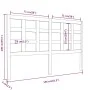 Bettkopfteil aus massivem weißem Kiefernholz, 156 x 4 x 100 cm von vidaXL, Kopf- und Fußteile - Ref: Foro24-817896, Preis: 56...
