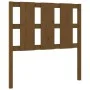 Bettkopfteil aus massivem Kiefernholz in Honigbraun, 105,5 x 4 x 100 cm von vidaXL, Kopf- und Fußteile - Ref: Foro24-817978, ...