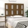 Bettkopfteil aus massivem Kiefernholz in Honigbraun, 105,5 x 4 x 100 cm von vidaXL, Kopf- und Fußteile - Ref: Foro24-817978, ...