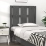Bettkopfteil aus massivem grauem Kiefernholz, 80,5 x 4 x 100 cm von vidaXL, Kopf- und Fußteile - Ref: Foro24-817967, Preis: 2...