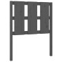 Cabecero de cama madera maciza de pino gris 80,5x4x100 cm de vidaXL, Cabeceros y pies de cama - Ref: Foro24-817967, Precio: 2...